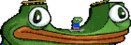 amphibian animated frog full_body head meta:low_resolution meta:not_oc nas:pepe pepe_the_frog skateboard skatepark transparent_background // 140x48 // 437.4KB