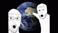 2soyjaks animated arm earth glasses hand looking_at_you open_mouth pointing stubble variant:two_pointing_soyjaks // 498x280 // 4.8MB