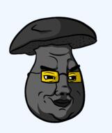 fungus glasses mushroom objectsoy smile smug soot soot_colors soyjak soyjak_party variant:chudjak // 1205x1440 // 137.0KB
