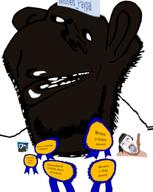 ack amerimutt anti_soytan artist:crimsonvoidhydra1488 award black_sclera black_skin bloodshot_eyes changed distorted ear missed_paypal_(nametroon) nigger subvariant:impish_amerimutt trend:slopjak vantablack variant:bernd variant:impish_soyak_ears variant:soytan // 598x750 // 216.5KB