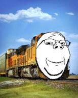 irl_background rail soyjak subvariant:wholesome_soyjak train variant:gapejak // 490x612 // 427.1KB