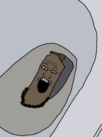 glasses poop stubble toilet traced variant:markiplier_soyjak // 3072x4096 // 423.1KB