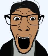 black_coat glasses grey_shirt hair stubble tanned_skin unknown_nationality variant:dylanjak // 552x650 // 31.9KB