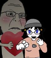 cute funny heart holding_object love soyjak variant:shotjak variant:soytan // 915x1041 // 608.8KB