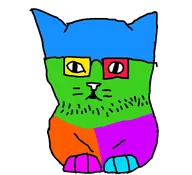 animal cat color glasses open_mouth soyjak trend:colorjak variant:unknown // 2340x2138 // 757.3KB