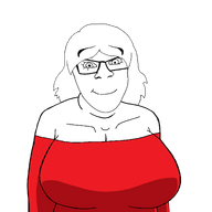 big_breasts breasts cleavage closed_mouth clothes female femjak looking_at_you niggers_fighting_eachother_in_this_post_⚠️⚠️⚠️_do_not_enter_⚠️⚠️⚠️ red_shirt series:foidjaks subvariant:female_feraljak transparent_background upper_body variant:feraljak woman // 2048x2048 // 307.5KB