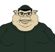 aliased beige_skin closed_mouth clothes collared_shirt ear fat glasses green_shirt hair hat lips subvariant:branigger transparent_background variant:brandon variant:meximutt // 1675x1583 // 52.0KB