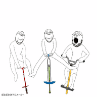 animated ext=gif jumping pogostick poyopoyo subvariant:wholesome_soyjak variant:gapejak // 400x400 // 328.7KB