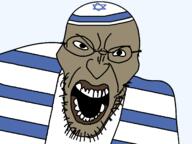 brown_skin clothes hat jews judaism jude kippah series:yehudyakim star_of_david tallit variant:angry_soyjak // 1600x1196 // 61.9KB