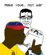 argentina bbc brown_skin glasses kirchnerism kiss kissing la_campora libertarian peronism peronismo soyjak spade subvariant:flarteyejak variant:chudjak variant:fisheyejak variant:flartson venezuela // 1024x1200 // 258.0KB