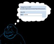 B_B_GHAST_(namefag) closed_mouth fat gynaecomastia hair namefag_drama obese sex soybooru soyjak stubble text thought_bubble variant:meximutt variant:soytan // 2064x1668 // 132.7KB