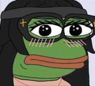 amphibian animal closed_mouth frog glasses green_skin looking_at_you nas:pepe pepe_the_frog variant:soytan // 790x713 // 236.6KB
