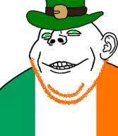 clothes flag:ireland green_eyes hat ireland looking_at_you orange_stubble stubble subvariant:gapealien variant:gapejak // 722x832 // 85.8KB