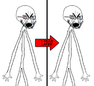 arrow bloodshot_eyes comparison crying glasses mouth_open number skinny slender stick stubble subvariant:stickboy text variant:cryboy_soyjak variant:soyak // 658x600 // 72.2KB