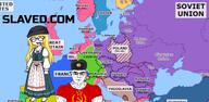 austria blacked_com blush buff closed_mouth communism europe female flag:russia germanic germany hammer_and_sickle map nazism open_mouth runes slavic soviet_union soyjak spade subvariant:chudjak_front subvariant:muscular_chud text trend:aryan variant:chudjak variant:soytan world_war_2 // 2795x1371 // 2.1MB