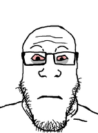 'piler beard bloodshot_eyes closed_mouth glasses insomnia soyjak stubble variant:markiplier_soyjak // 600x810 // 31.3KB