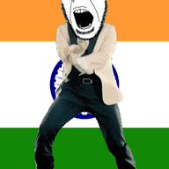angry animated country dance flag gangnam_style glasses india open_mouth soyjak stubble variant:cobson // 300x460 // 493.9KB