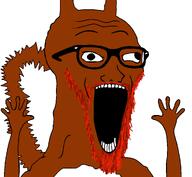 beard brown_skin glasses hand hands_up looking_to_the_right open_mouth red_squirrel series:animaljaks squirrel squirreljak subvariant:wewjak tail variant:soyak // 1025x946 // 75.5KB