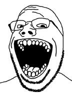 happy looking_at_you open_mouth smile soyjak staring stubble subvariant:wholesome_soyjak teeth variant:gapejak // 600x800 // 34.3KB