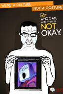 closed costume cry crying culture ear eyes glasses hair logo pyrocynical soyjak_party variant:chudjak variant:gapejak // 467x700 // 206.0KB