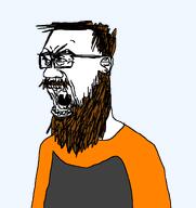 angry beard dan hair screaming variant:buddy // 740x786 // 22.4KB