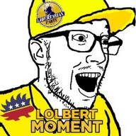 clothes ear glasses hat libertarian logo open_mouth soyjak stubble variant:esam // 851x851 // 101.5KB