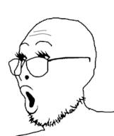 eyelashes glasses open_mouth soyjak stubble variant:vivson vivziepop // 645x770 // 6.0KB