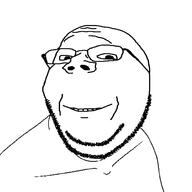 glasses meta:possibly_duplicate smile soyjak stubble subvariant:wholesome_soyjak variant:gapejak // 1500x1500 // 135.5KB