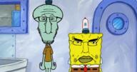 2soyjaks angry cartoon closed_mouth clothes door glasses hat krusty_krab large_nose nazism necktie neutral nickelodeon soyjak spongebob_squarepants squid squidward stubble subvariant:chudjak_front subvariant:neutralplier swastika variant:chudjak variant:markiplier_soyjak window // 1222x641 // 314.8KB