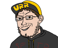 brown_hair cap clothes ear eyebrow_raise glasses hair hat hoodie mustache nicholas_deorio shot_from_the_point smile smug stubble urr variant:rotjak white_skin // 524x440 // 12.9KB