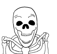 aliased bone no_eyes no_nose open_mouth series:skeletonjaks skeleton skull teeth transparent_background variant:el_perro_rabioso // 427x400 // 8.1KB