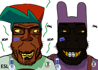 2soyjaks aliased are_you_soying_what_im_soying award blue_hair boyfriend_(friday_night_funkin') brown_skin cap circus_2_(namefag) clothes discord discord_logo_facial_mark drool esl evil facial_mark flag:minor_attracted_person flag_pin flies fnf_pedo fnfpedo friday_night_funkin' glasses green_hair grin hair hat jax_(the_amazing_digital_circus) looking_at_each_other love_is_love map_(pedophile) meta:namefags neutralplier_award ominous open_mouth pedophile rabbit red_hat rotten_teeth shading shadow shitskin smile stink_lines stinky stubble subvariant:chudplier tadc teeth teeth_showing text trend:slopjak variant:chudjak variant:markiplier_soyjak white_background yellow_eyes yellow_sclera yellow_teeth // 560x400 // 107.5KB