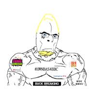 artist:sectionalism beard blue_eyes buck_breaking buff bwc clothes frown glasses hair hwnbas4bbc i_love nazism schutzstaffel thug_hunter upside_down variant:cobson yellow_hair // 1794x1720 // 188.9KB