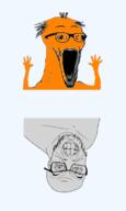 angry arm glasses grey hand hands_up open_mouth purple reddit reddit_moment soyjak stubble subvariant:wewjak variant:feraljak variant:soyak // 323x541 // 47.2KB