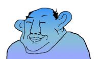 amerimutt balding blue_skin calm closed_eyes closed_mouth ear fat hair nas:amerimutt smile soyjak subvariant:chudjak_amerimutt variant:chudjak // 1127x685 // 58.8KB
