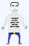 belt clothes full_body grand_theft_auto grand_theft_auto:_vice_city i_paused_my subvariant:chudjak_front swastika tshirt variant:chudjak video_game // 927x1455 // 314.0KB