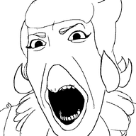 angry anthro beak bird black_and_white blue_skin feather furry martlet_(undertale_yellow) martletjak_(namefag) mouth_open transparent_background undertale undertale_yellow variant:cobson video_game yellow_beak // 721x720 // 41.1KB