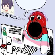 angry computer dildo distorted paxiti queen_of_spades red_skin seething tranny trend:slopjak variant:gapejak // 1000x1000 // 752.9KB