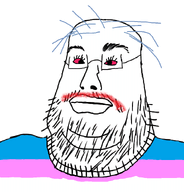 balding bloodshot_eyes blue_hair closed_mouth eyebrows eyes flag:transgender_pride_flag glasses idksterling lips lipstick makeup meta:not_oc meta:op_took_a_selfie_of_xerself stubble sweater tiktok tiktok_brimstone tiktokcuck tranny tranny_hair transgender_flag triple_chin troon troonella variant:meltson variant:unknown white_background // 882x918 // 285.6KB