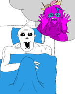 banana_split_ice_cream bed boner ear erection magenta_skin mouth_open oh_my_god_she_is_so_attractive one_tooth purple_skin quote quote_(user) quote_admin thinking thought_bubble tongue_out variant:vlodson // 2850x3579 // 321.9KB