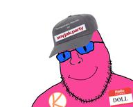 cap closed_mouth clothes doll_(user) glasses hat kolyma pink_skin smile soyjak stubble variant:shotjak // 500x400 // 74.2KB