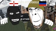 6sh112 balaclava donetsk emr_pattern flag:donetsk flag:northern_ireland friendship glasses jumper no_more_brother_wars novorossiya one_struggle patch ruins russia smile ssh-68 stubble uda ulster variant:cobson variant:feraljak // 1920x1080 // 1.4MB