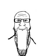 beard closed_mouth glasses jaw jawline looking_at_you smile smug soyjak stubble variant:markiplier_soyjak white_background wrinkles // 785x1000 // 14.8KB