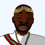 africa beard black_skin cannibalism historical history jean-bédel_bokassa laurel moustache old shadow stubble variant:yammington // 2048x2048 // 385.1KB