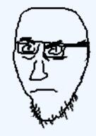 closed_mouth frown glasses soyjak stubble variant:stjak // 106x150 // 3.1KB