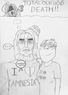 amnesia arm artist:entiral award cap clothes d'arce drawing fear_and_hunger hand hat le'garde pencil_drawing shirts soyjak subvariant:gapejak_female textbox variant:chudjak // 2821x3943 // 4.4MB