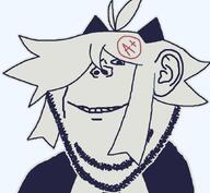 artist:7zip clothes ear fpe fundamental_paper_education hair horn oliver_(fundamental_paper_education) paper smile soyjak stubble teeth variant:impish_soyak_ears // 868x800 // 31.8KB