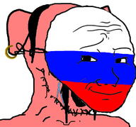 animal country crying ear earring flag fu_manchu_(mustache) glasses hohol mask mustache open_mouth russia smug soyjak stubble variant:soyak variant:wojak wojak // 728x678 // 206.9KB