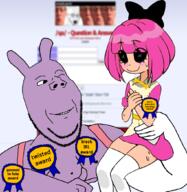 award brimmiest_comments_section☣️☣️☣️_do_not_enter☣️☣️☣️ circus_2_(namefag) clothes its_me_circus_i_cant_sign_in jax_(the_amazing_digital_circus) jax_pedo lalaloopsy liam mymy_(ongezellig) ongezellig pink_hair purple_skin subvariant:wholesome_soyjak tadcgem variant:gapejak // 1020x1050 // 418.4KB