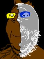 admin_6 black_sclera brown_skin evil glasses grey_skin root smile soyjak stubble variant:gapejak yellow_sclera // 600x800 // 84.3KB